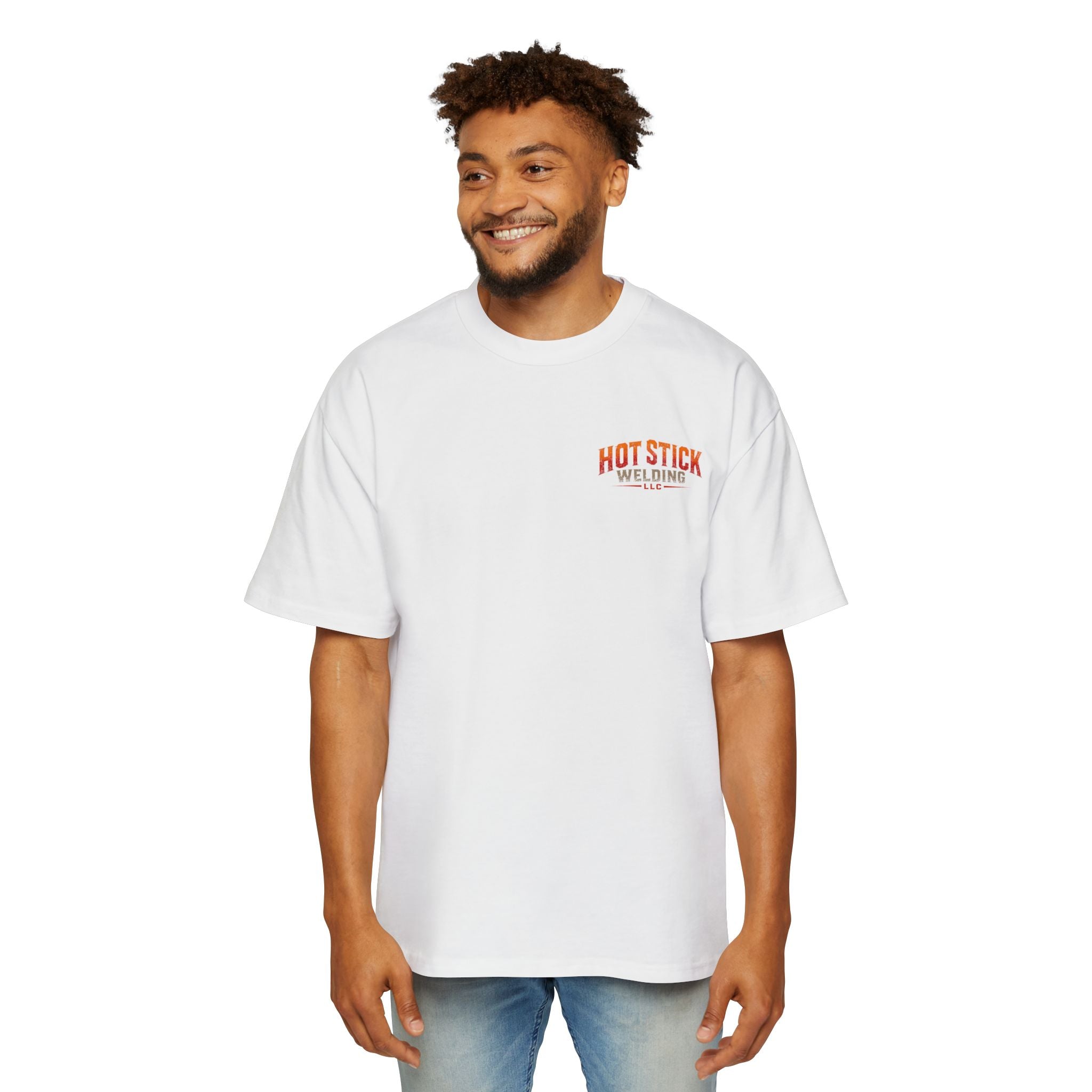 Welding Tee — "Hot Stick Welding LLC" Graphic Oversized T-Shirt